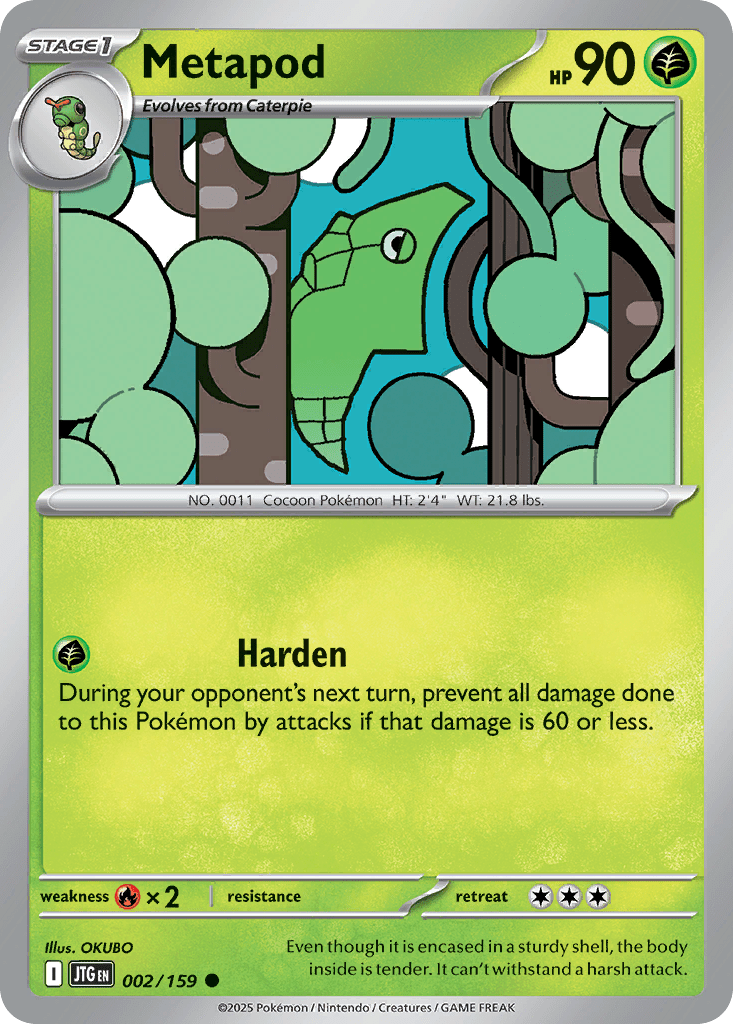 Metapod sv9-2 Common from Journey Together Set