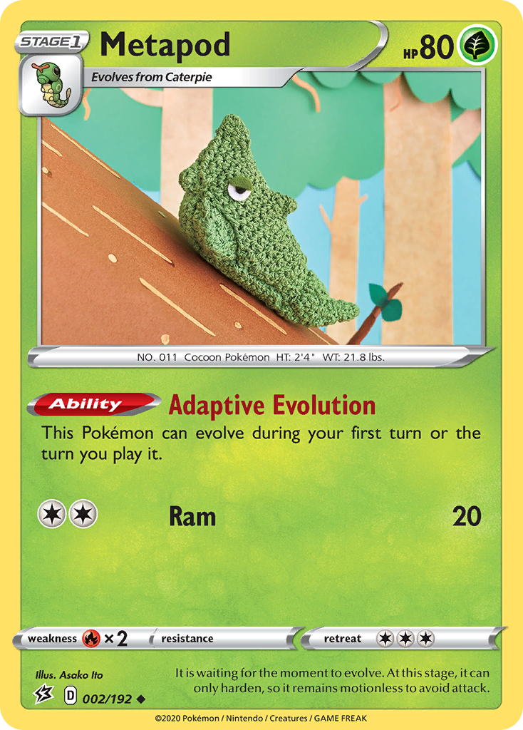 Metapod swsh2-2 Uncommon from Rebel Clash Set