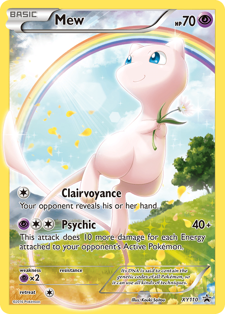 Mew xyp-XY110 Promo from XY Black Star Promos Set