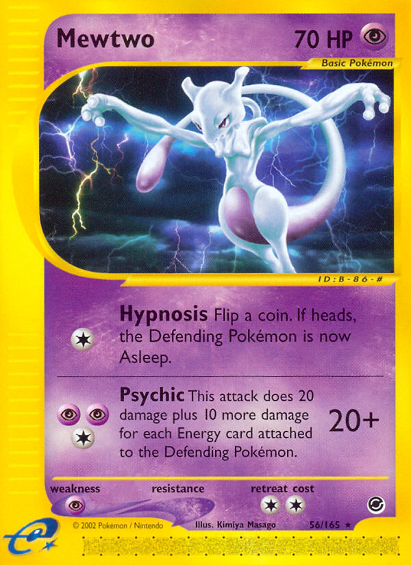 Mewtwo ecard1-56 Rare from  Set