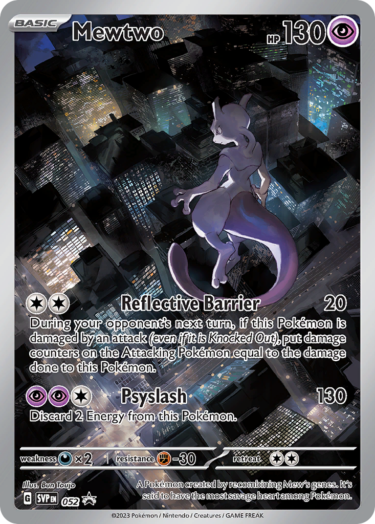 Mewtwo svp-52 Promo from Scarlet & Violet Black Star Promos Set