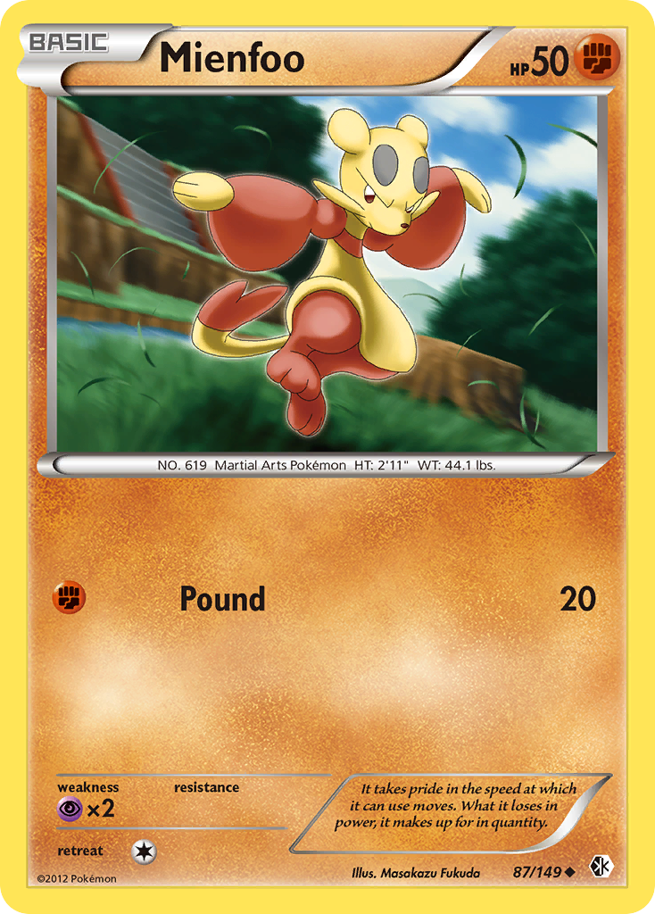 Mienfoo bw7-87 Uncommon from Boundaries Crossed Set
