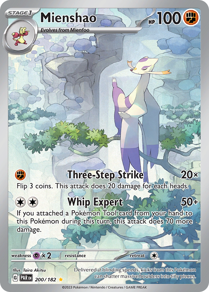 Mienshao sv4-200 Illustration Rare from Paradox Rift Set