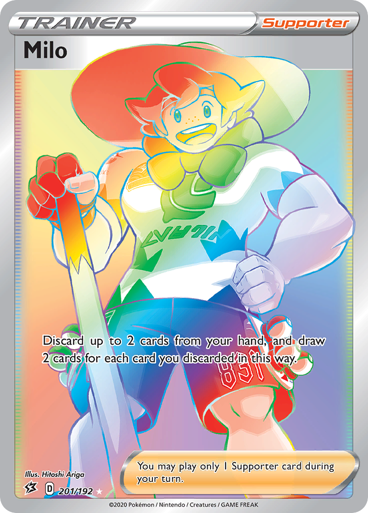 Milo swsh2-201 Rare Rainbow from Rebel Clash Set