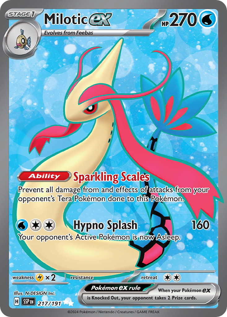 Milotic ex sv8-217 Ultra Rare from Surging Sparks Set