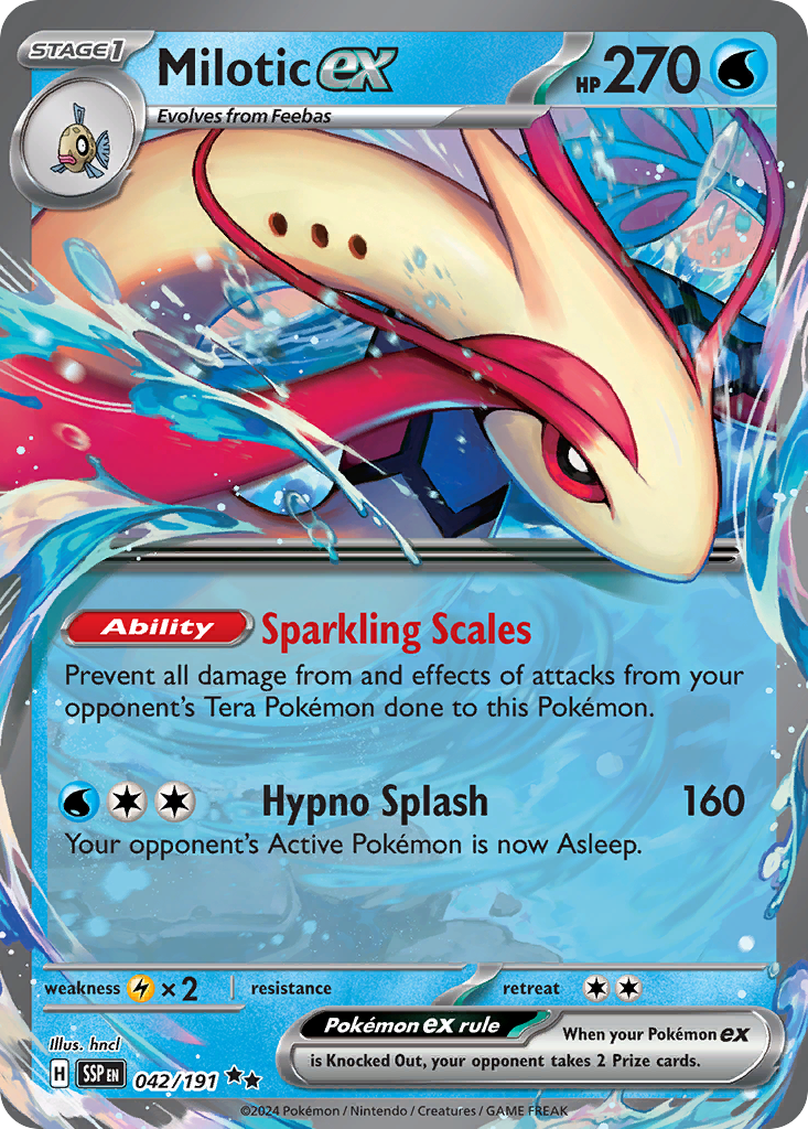 Milotic ex sv8-42 Double Rare from Surging Sparks Set