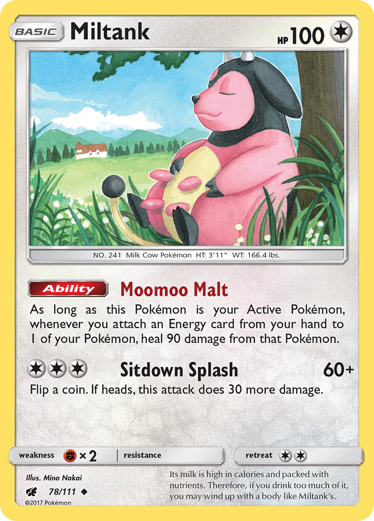 Miltank sm4-78 Uncommon from Crimson Invasion Set