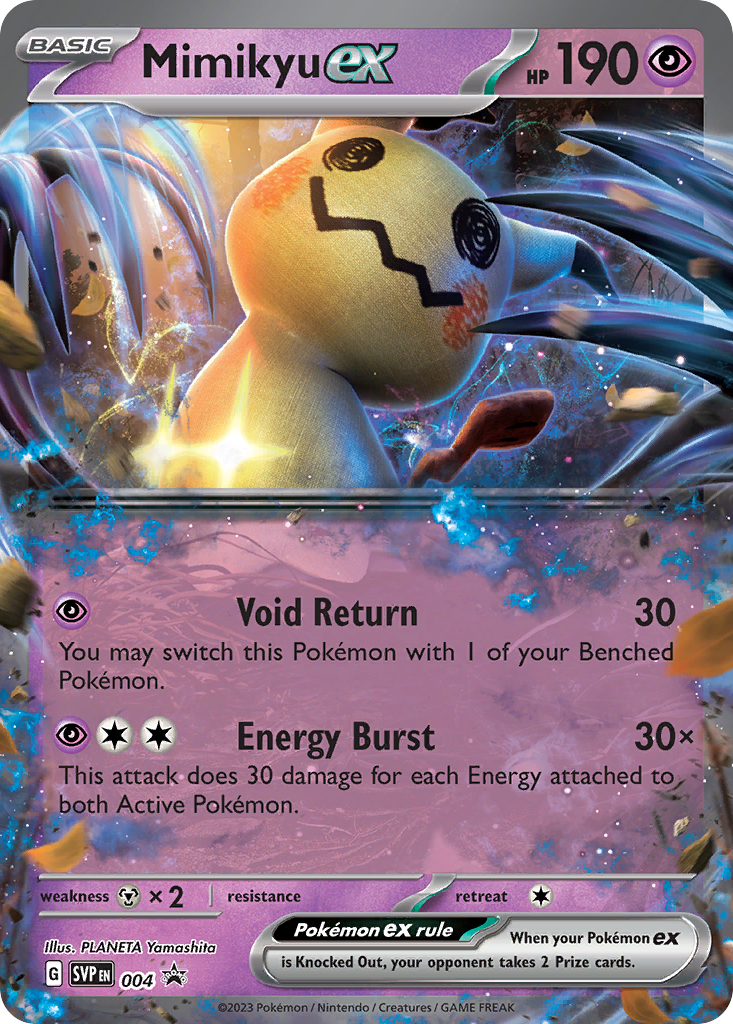 Mimikyu ex svp-4 Promo from Scarlet & Violet Black Star Promos Set