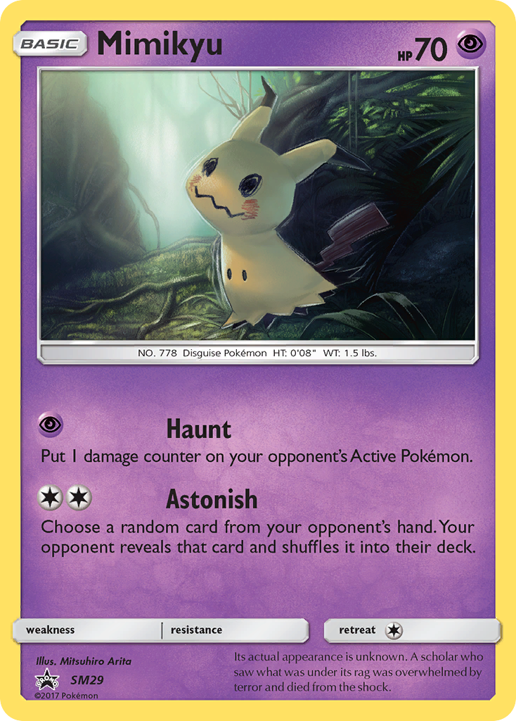 Mimikyu smp-SM29 Promo from SM Black Star Promos Set