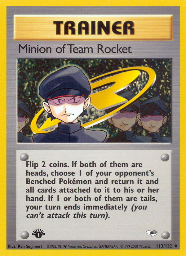 Minion of Team Rocket gym1-113 Uncommon from Gym Heroes Set