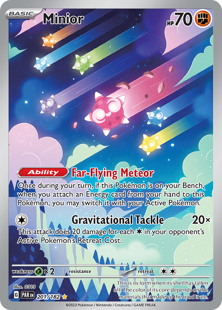 Minior sv4-201 Illustration Rare from Paradox Rift Set