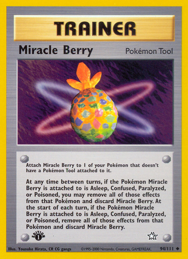 Miracle Berry neo1-94 Uncommon from Neo Genesis Set