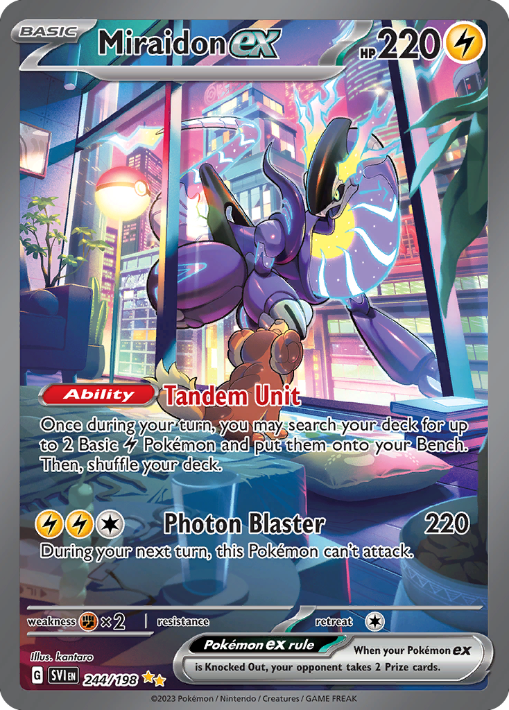 Miraidon ex sv1-244 Special Illustration Rare from Scarlet & Violet Set