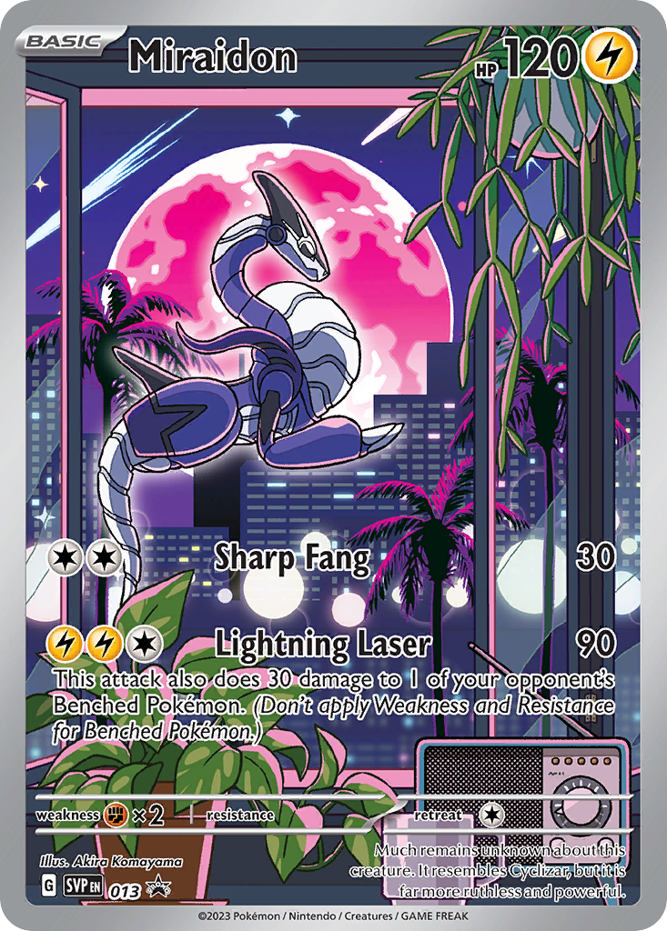 Miraidon svp-13 Promo from Scarlet & Violet Black Star Promos Set