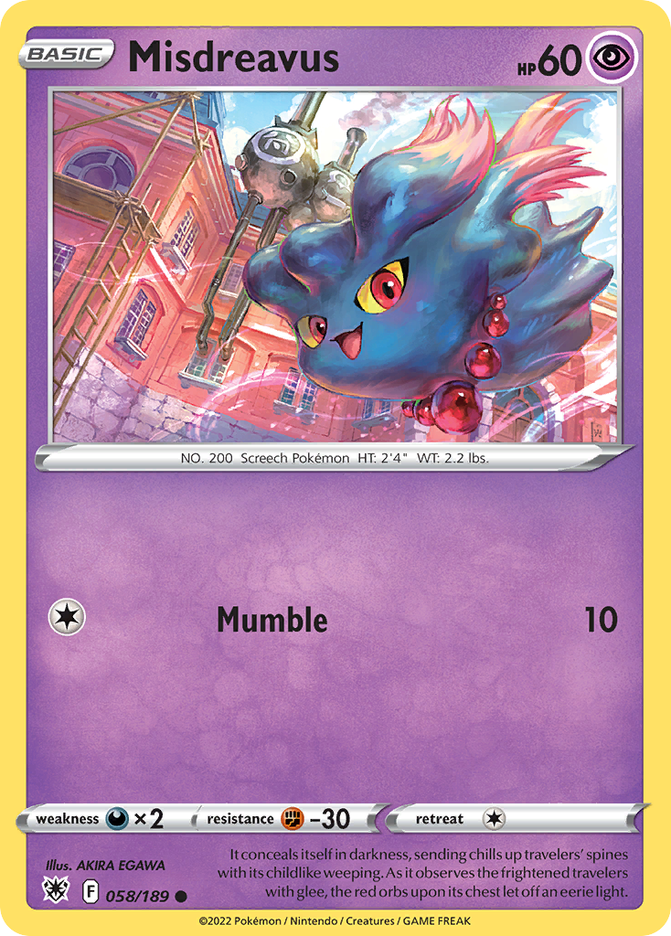 Misdreavus swsh10-58 Common from Astral Radiance Set