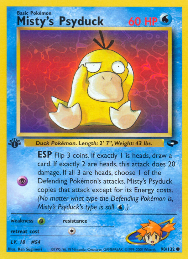 Misty’s Psyduck gym2-90 Common from Gym Challenge Set
