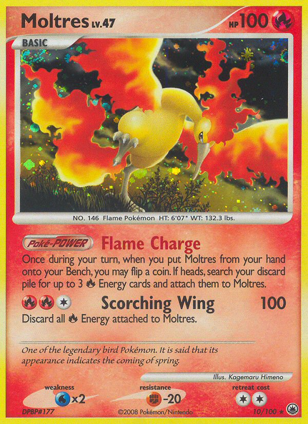 Moltres dp5-10 Rare Holo from Majestic Dawn Set