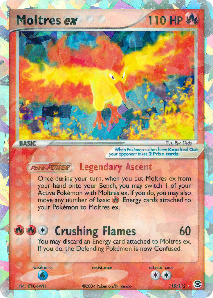 Moltres ex ex6-115 Rare Secret from FireRed & LeafGreen Set