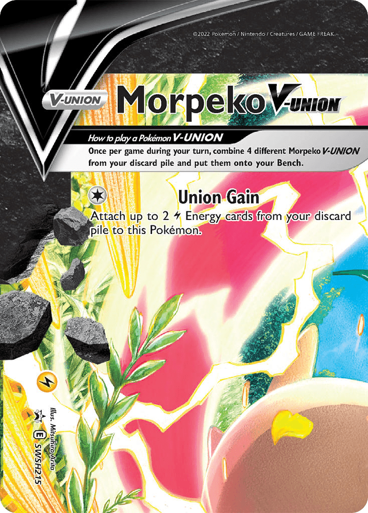 Morpeko V-UNION swshp-SWSH215 Promo from SWSH Black Star Promos Set