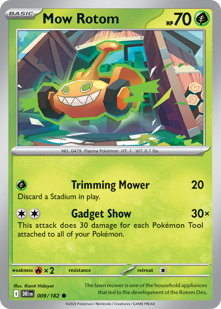 Mow Rotom sv10-9 Common from Destined Rivals Set