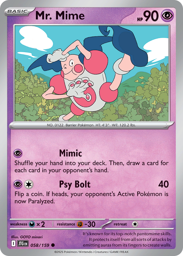 Mr. Mime sv9-58 Common from Journey Together Set