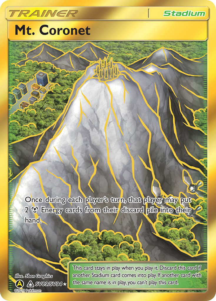 Mt. Coronet sma-SV89 Rare Secret from Hidden Fates Shiny Vault Set