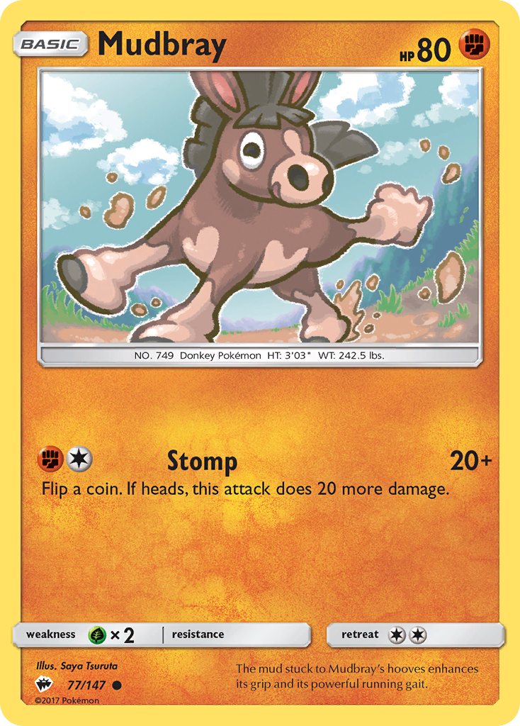 Mudbray sm3-77 Common from Burning Shadows Set