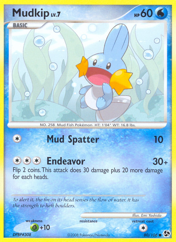 Mudkip dp4-80 Common from Great Encounters Set