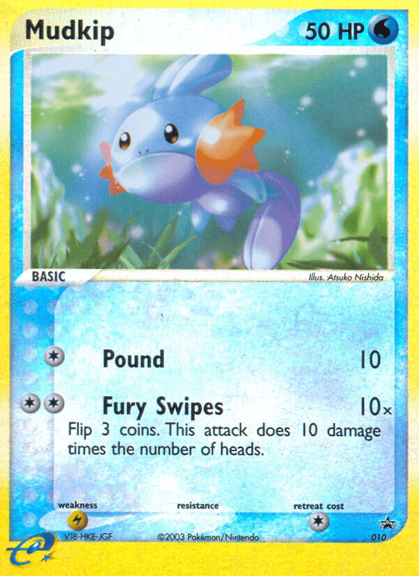 Mudkip np-10 Promo from Nintendo Black Star Promos Set