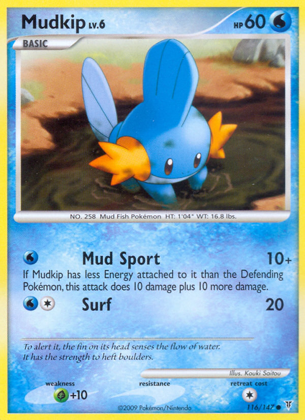 Mudkip pl3-116 Common from Supreme Victors Set