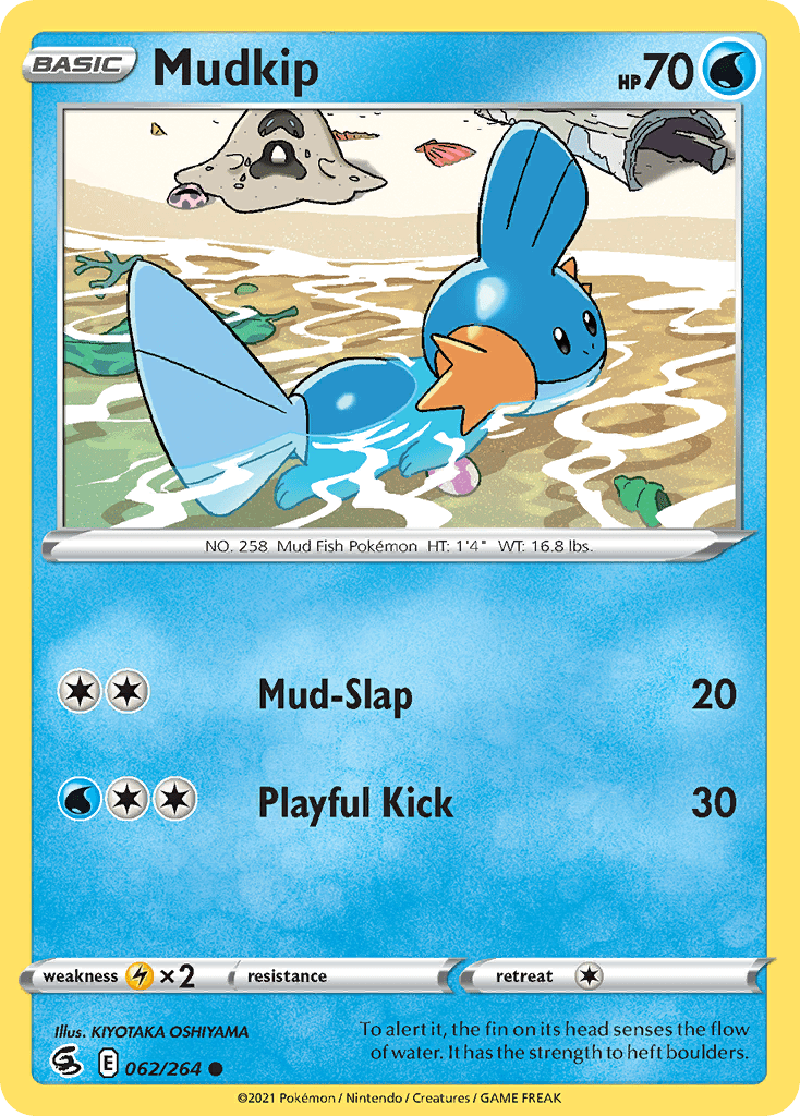Mudkip swsh8-62 Common from Fusion Strike Set