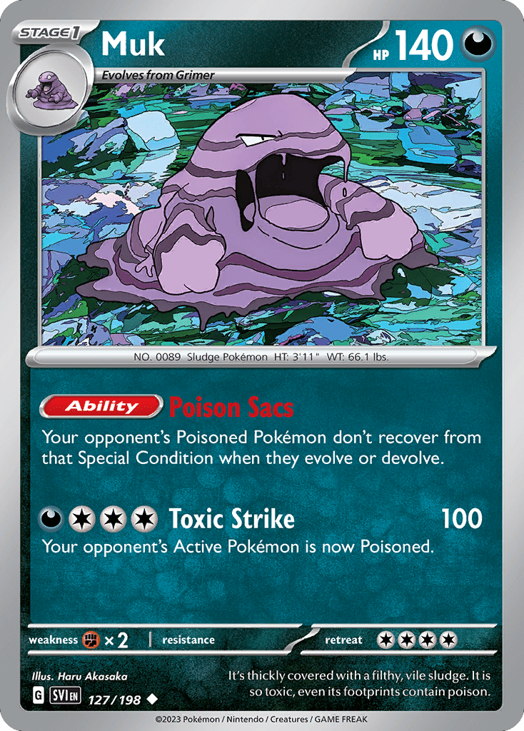 Muk sv1-127 Uncommon from Scarlet & Violet Set