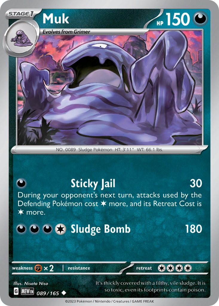 Muk sv3pt5-89 Uncommon from 151 Set