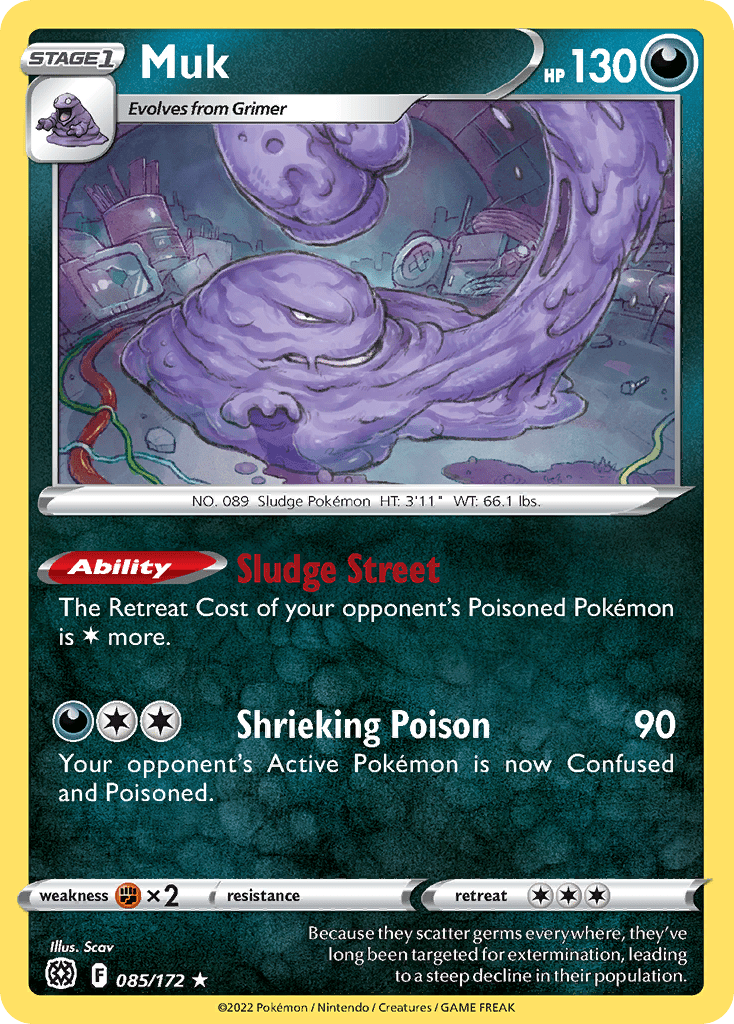 Muk swsh9-85 Rare from Brilliant Stars Set