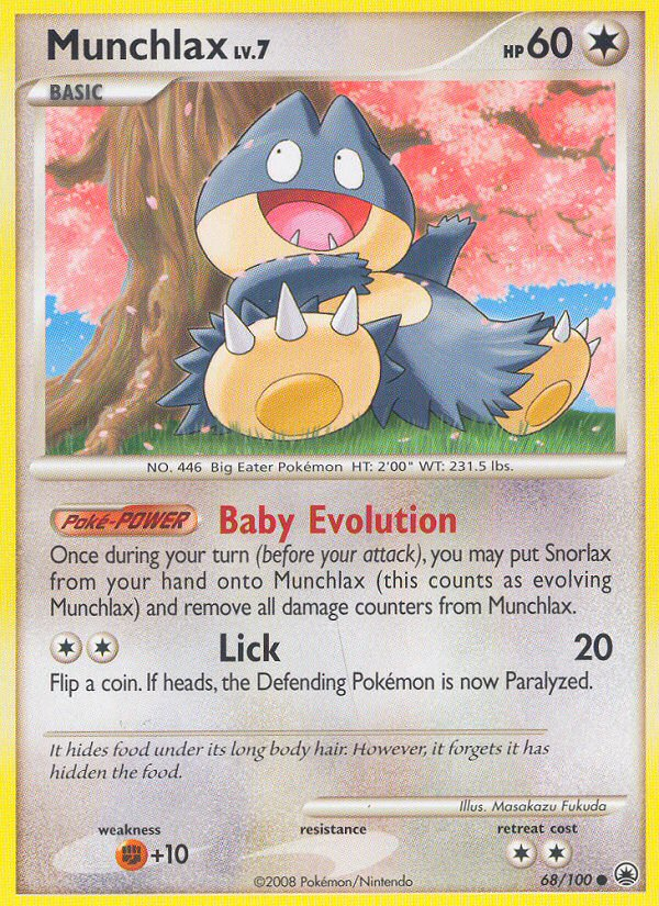 Munchlax dp5-68 Common from Majestic Dawn Set
