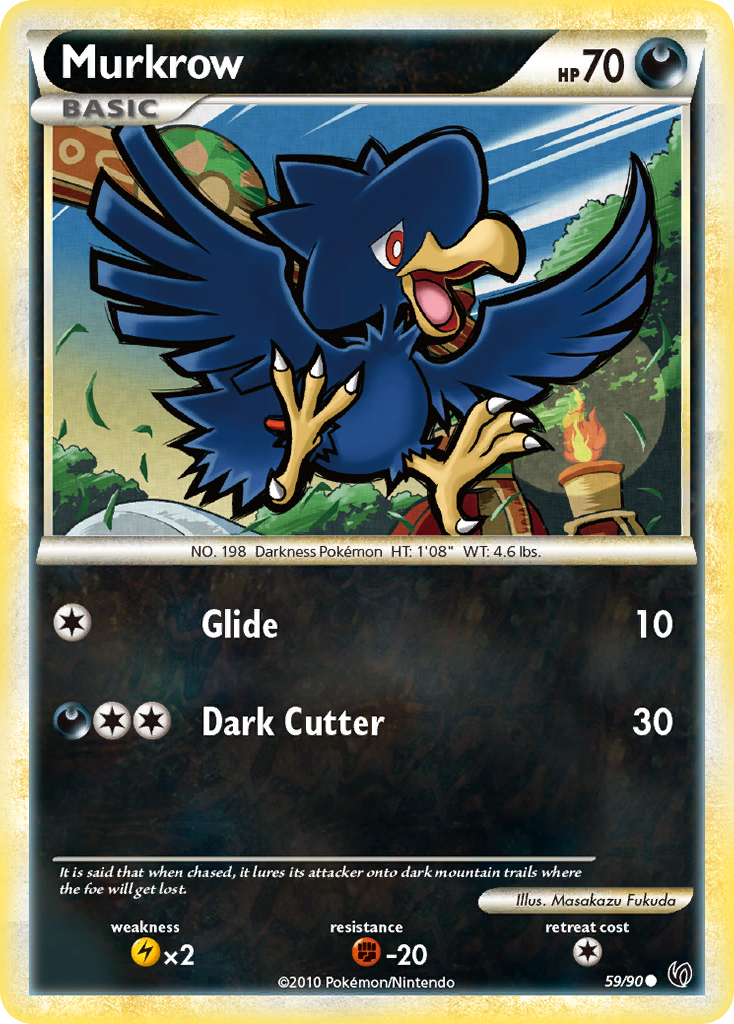Murkrow hgss3-59 Common from HS—Undaunted Set