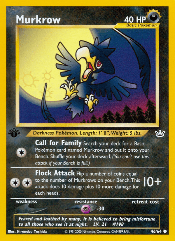 Murkrow neo3-46 Common from Neo Revelation Set