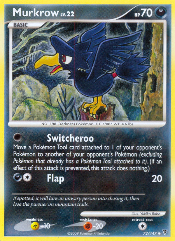 Murkrow pl3-72 Uncommon from Supreme Victors Set