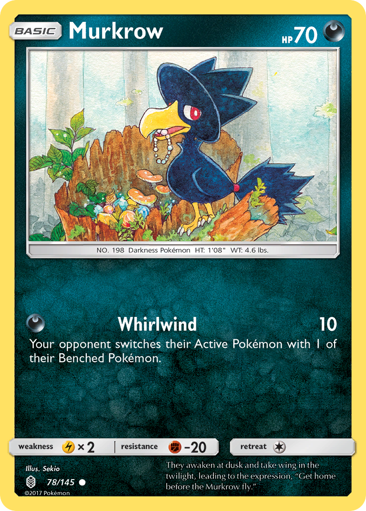 Murkrow sm2-78 Common from Guardians Rising Set