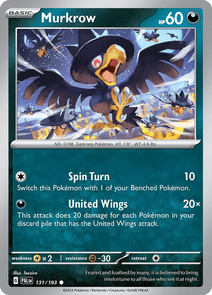 Murkrow sv2-131 Common from Paldea Evolved Set