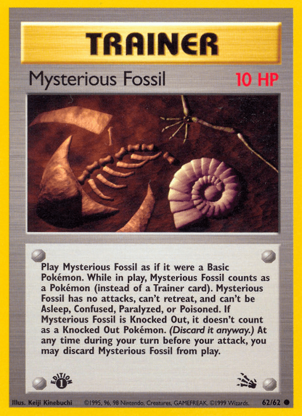 Mysterious Fossil base3-62 Common from Fossil Set