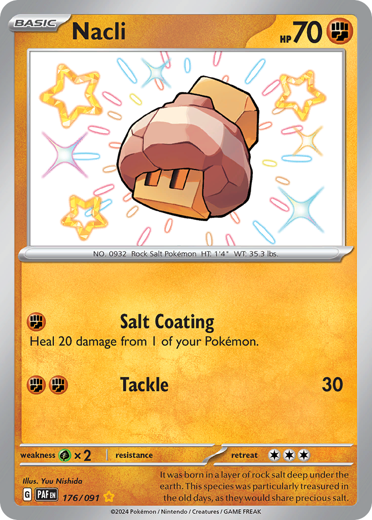 Nacli sv4pt5-176 Shiny Rare from Paldean Fates Set