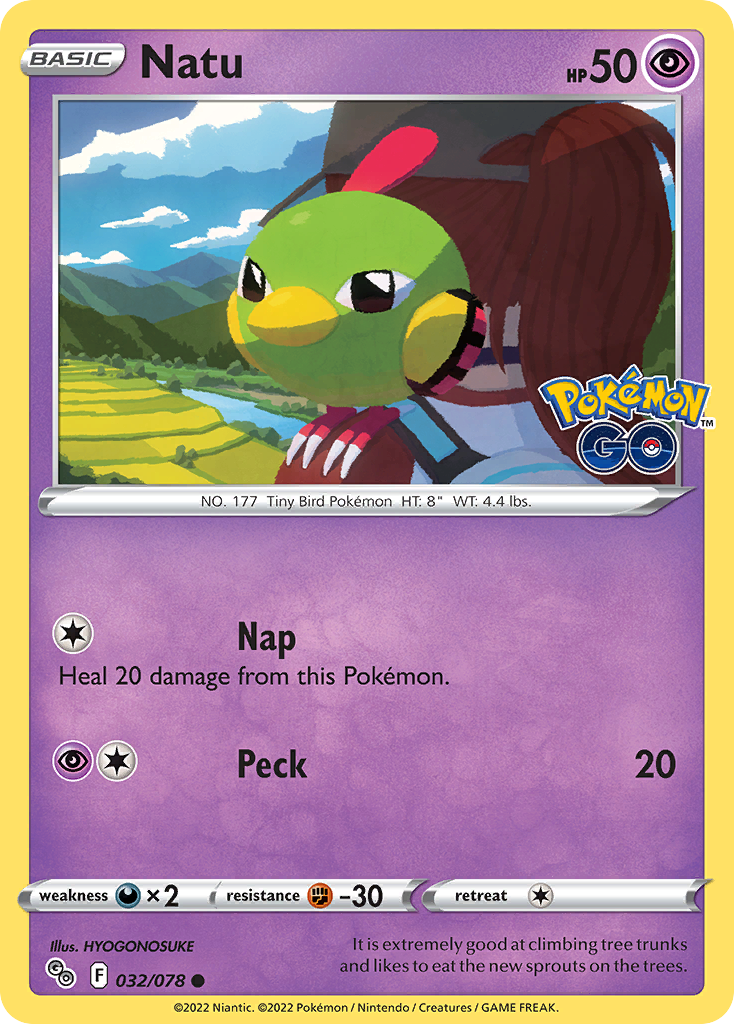 Natu pgo-32 Common from Pokémon GO Set