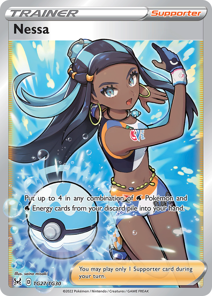 Nessa swsh11tg-TG27 Rare Ultra from Lost Origin Trainer Gallery Set