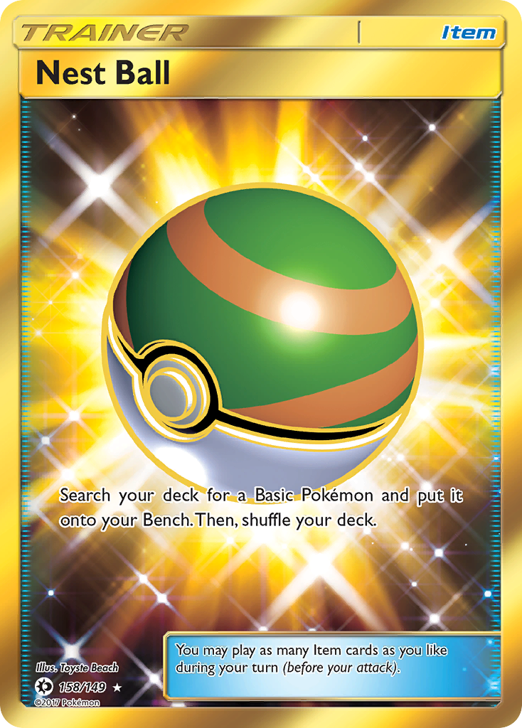Nest Ball sm1-158 Rare Secret from Sun & Moon Set