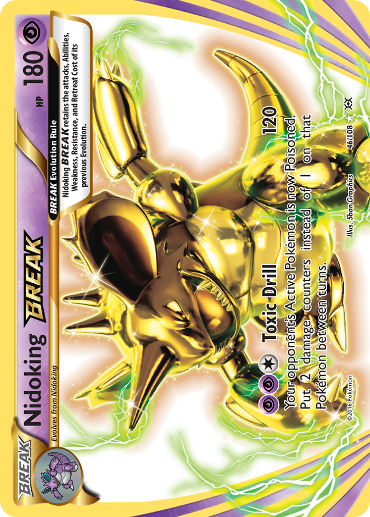 Nidoking BREAK xy12-46 Rare BREAK from Evolutions Set