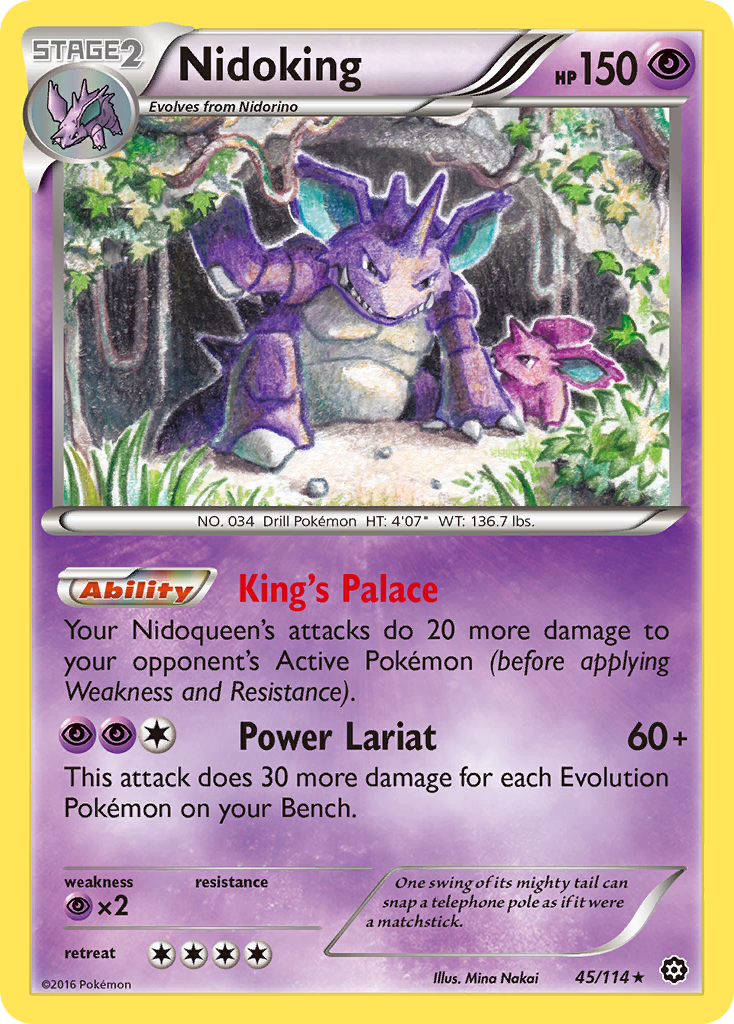 Nidoking xy11-45 Rare from Steam Siege Set