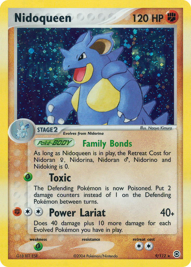 Nidoqueen ex6-9 Rare Holo from FireRed & LeafGreen Set