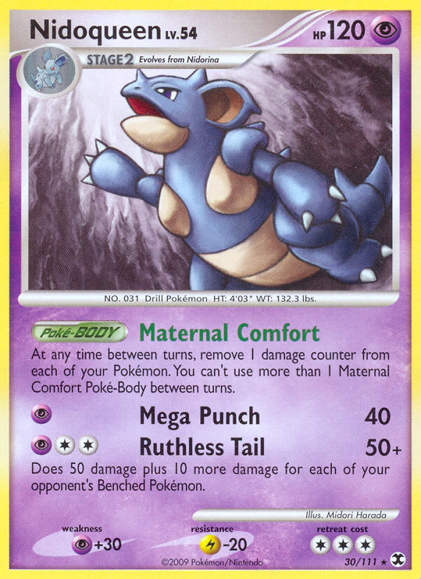 Nidoqueen pl2-30 Rare from Rising Rivals Set
