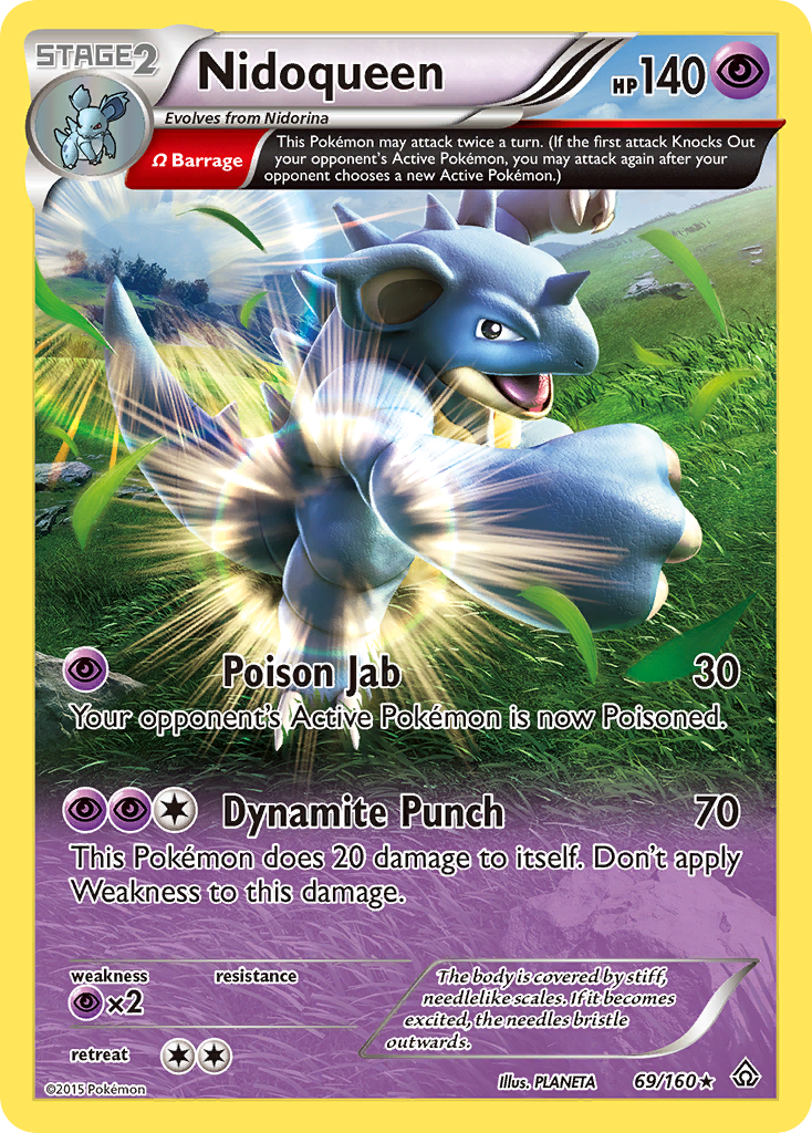 Nidoqueen xy5-69 Rare from Primal Clash Set